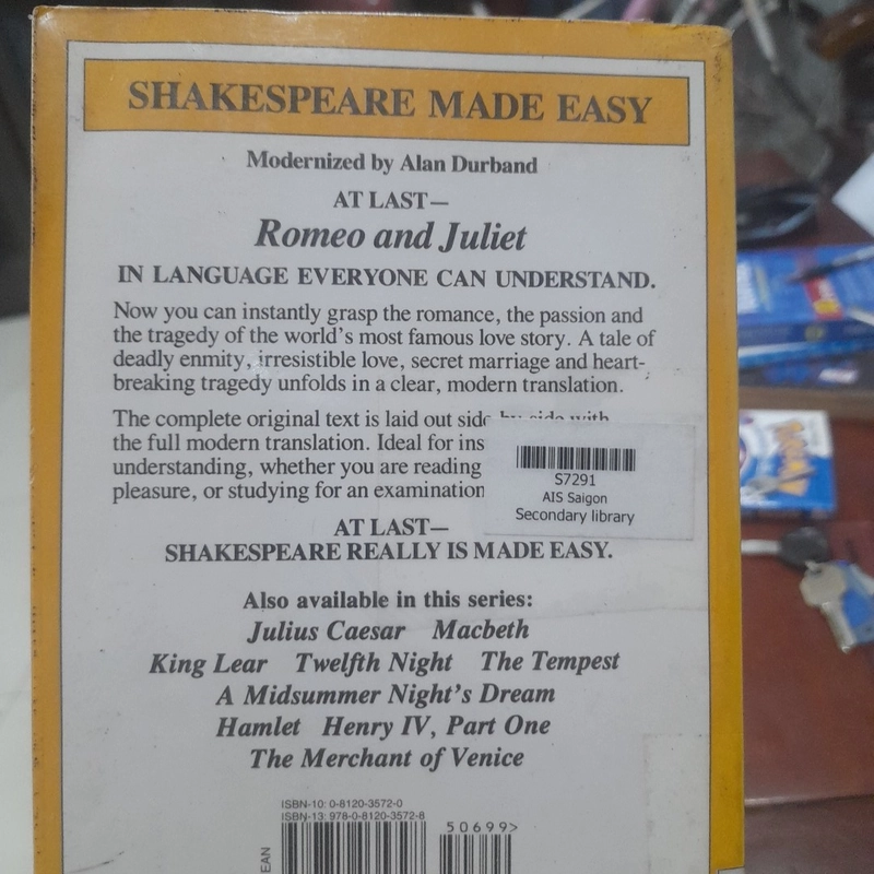 ROMEO and JULIET (modern english version side-by-side with full original text) 472164