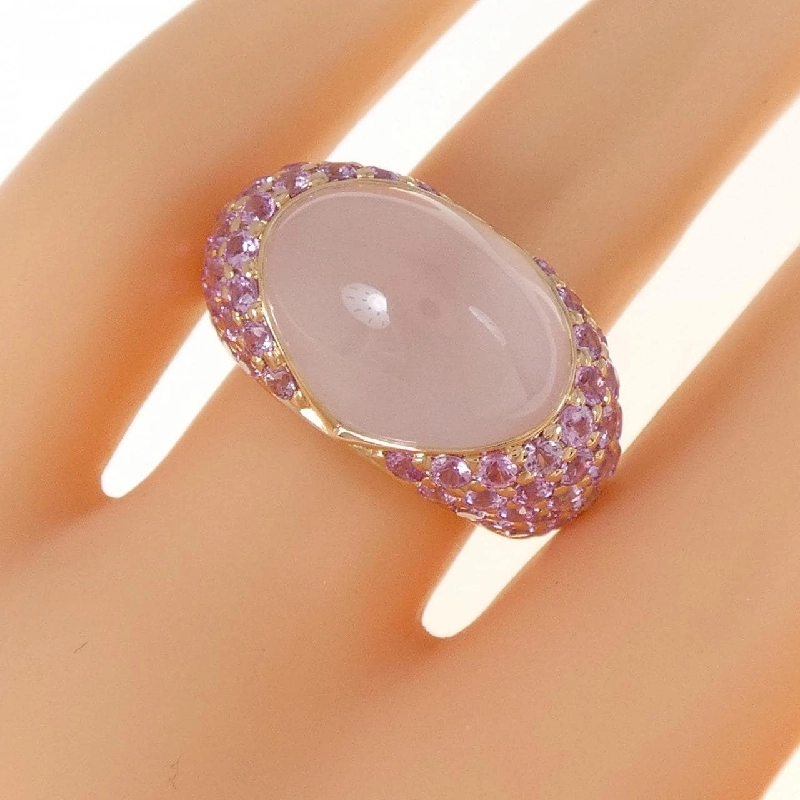 Nhẫn thạch anh hồng 750PG 9.28CT 671582