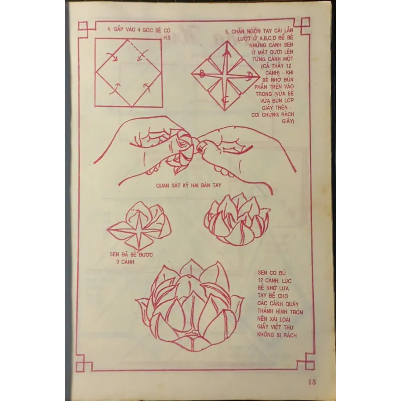 sách nghệ thuật xếp giấy origami Xb năm 1997 701595