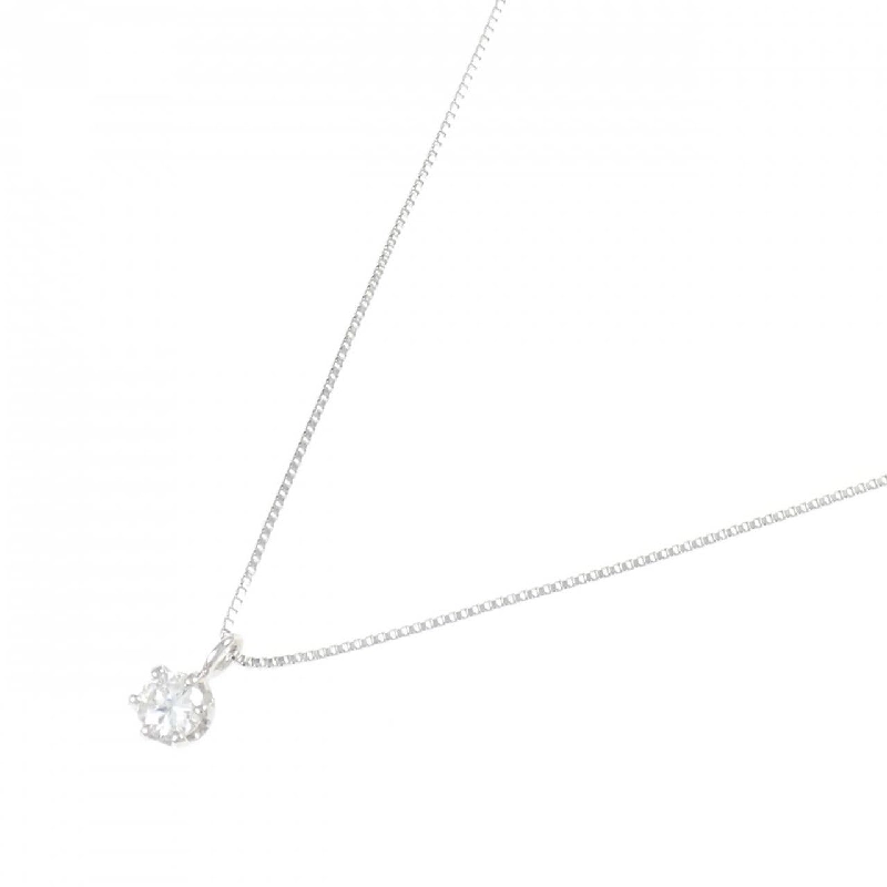 K18WG Solitaire Dây chuyền kim cương 0.145CT - Hàng hiệu Chính hãng 855673