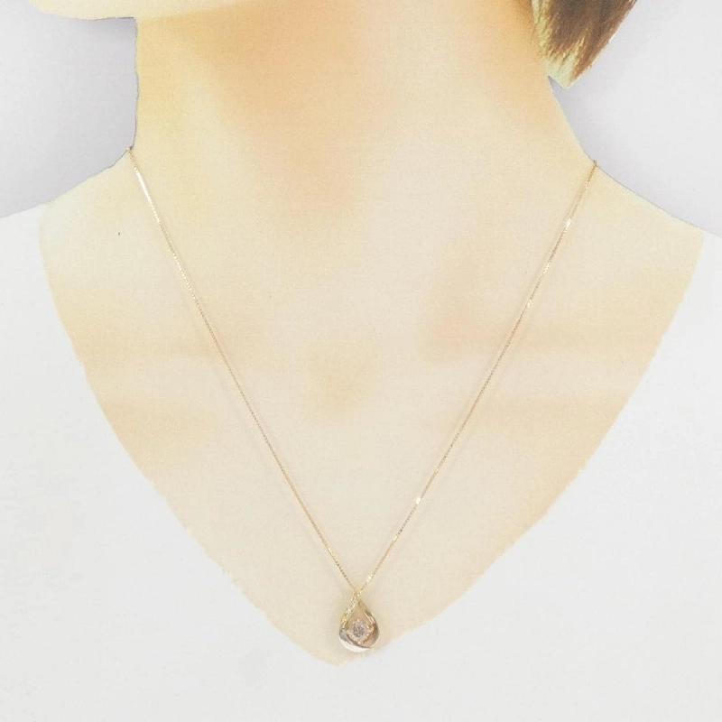 K18YG/PT950/K18PG Dây chuyền kim cương 0.50CT - Hàng hiệu Chính hãng 866487