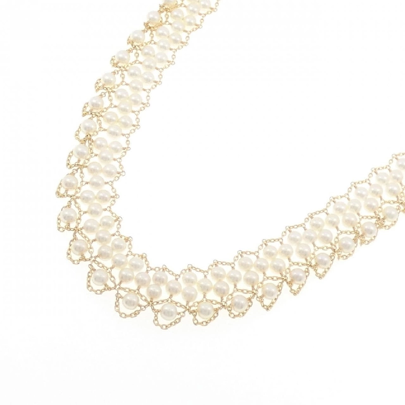 K18YG Ngọc trai Akoya Dây chuyền - Hàng hiệu Chính hãng 857809