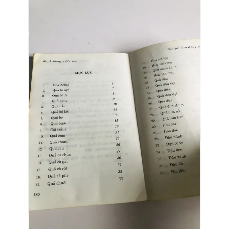 HOA QUẢ DINH DƯỠNG VÀ VỊ THUỐC  693786