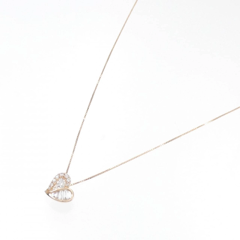 585PG/K10PG Dây chuyền hình trái tim kim cương 0.29CT - Hàng hiệu Chính hãng 864417