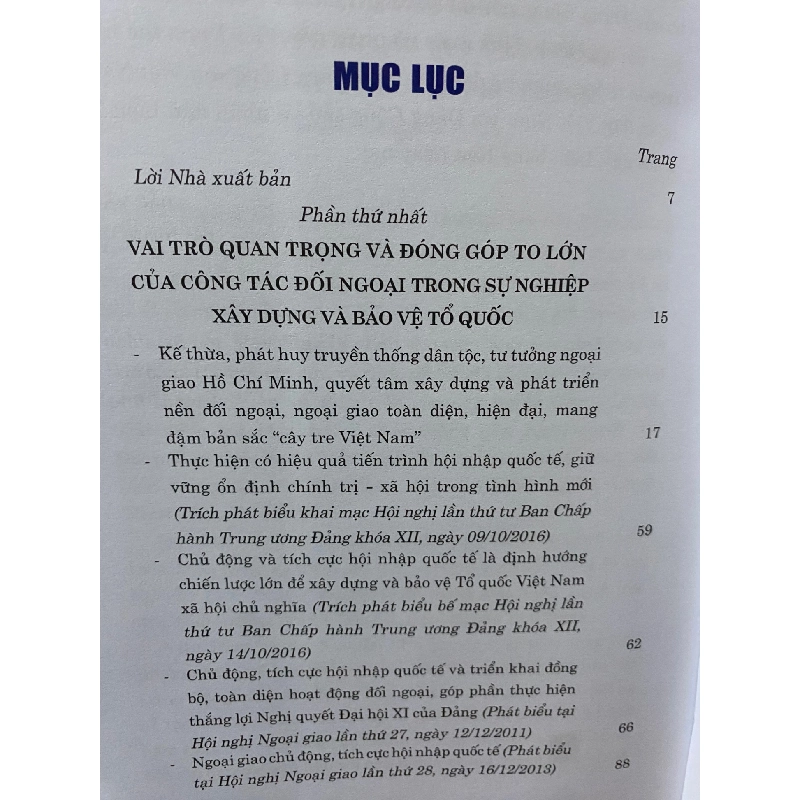 Xây dựng và phát triển nền đối ngoại, ngoại giao Việt Nam toàn diện, hiện đại, mang đậm bản sắc “cây tre Việt Nam” (bìa cứng)- Nguyễn Phú Trọng- sách mới 98% 787526