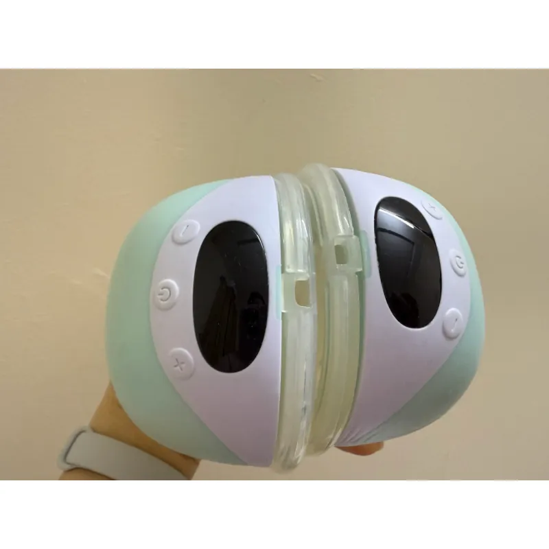 Máy hút sữa điện đôi MOOIMOM M3 hình bóng tròn màu xanh trắng 713984