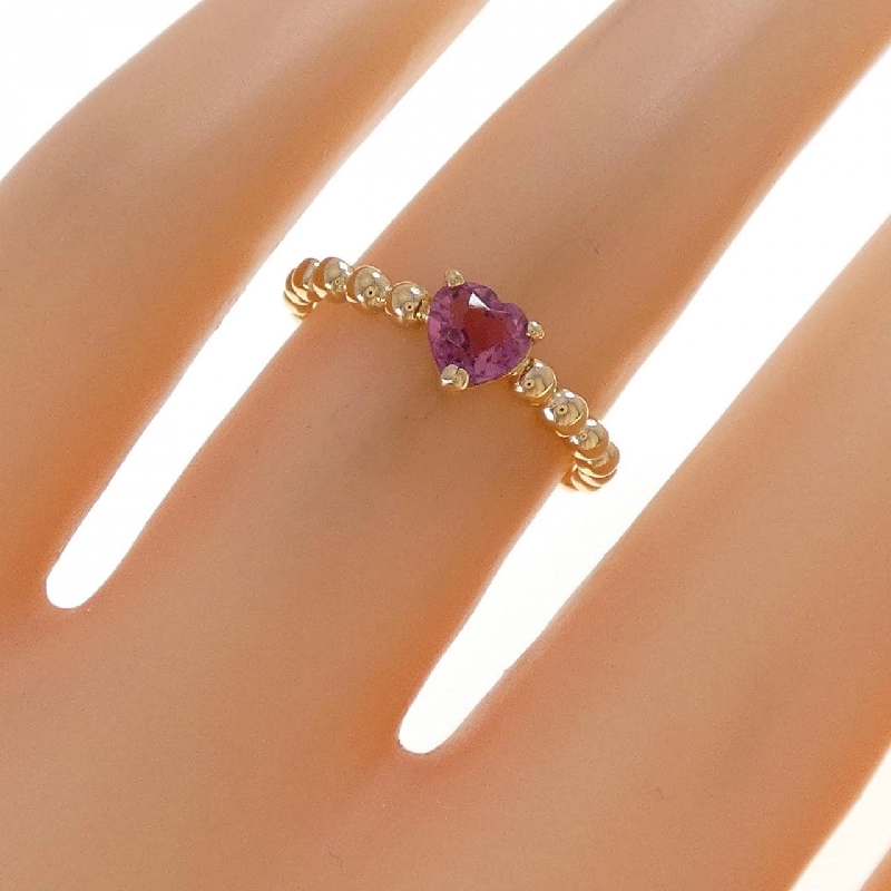 Nhẫn Tourmaline 750YG Hình Trái Tim - Hàng hiệu Chính hãng 848448