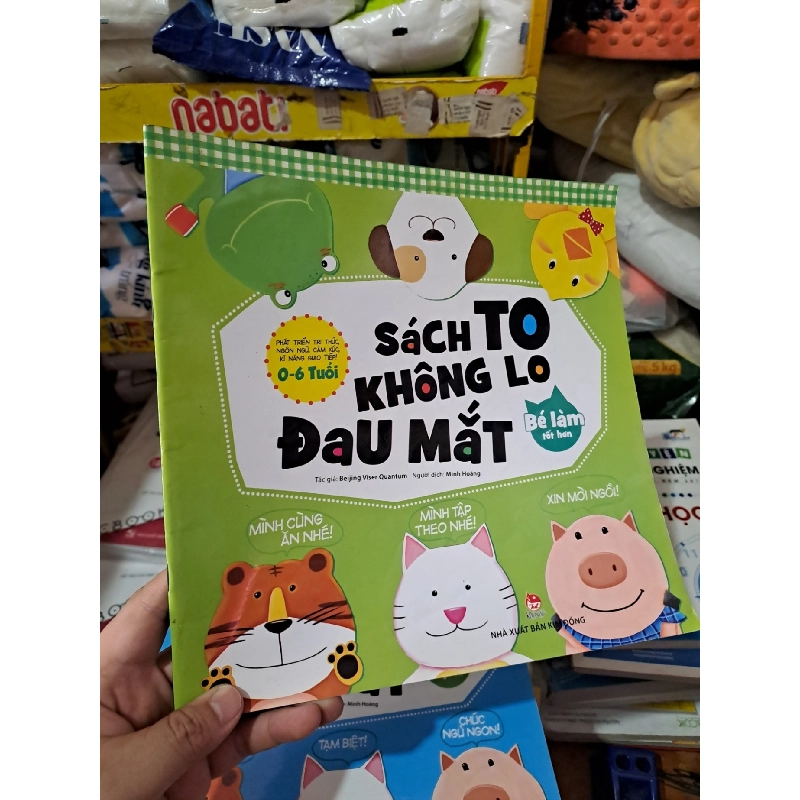 Bộ 4 cuốn sách to không lo đau mắt 0-6 tuổi mới 80% nhăn bìa HCM0808 MẸ VÀ BÉ 924908