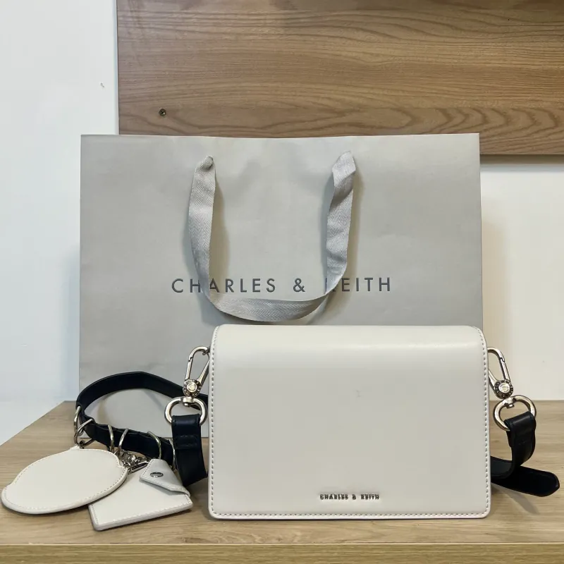 Túi xách nữ Charles & Keith Multi-Pouch Crossbody (Chính hãng + Túi giấy) 597164