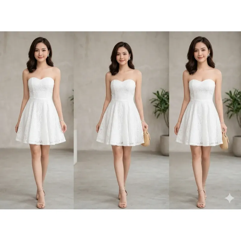 Đầm ren xòe  1022782