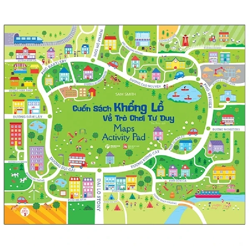 Cuốn Sách Khổng Lồ Về Trò Chơi Tư Duy - Maps Activity Pad - Sam Smith 290410