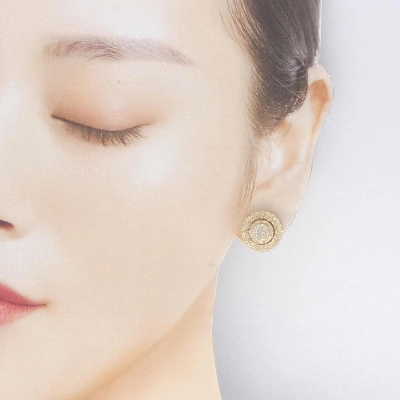 K18YG Bông tai kim cương 2.00CT - Hàng hiệu Chính hãng 864516