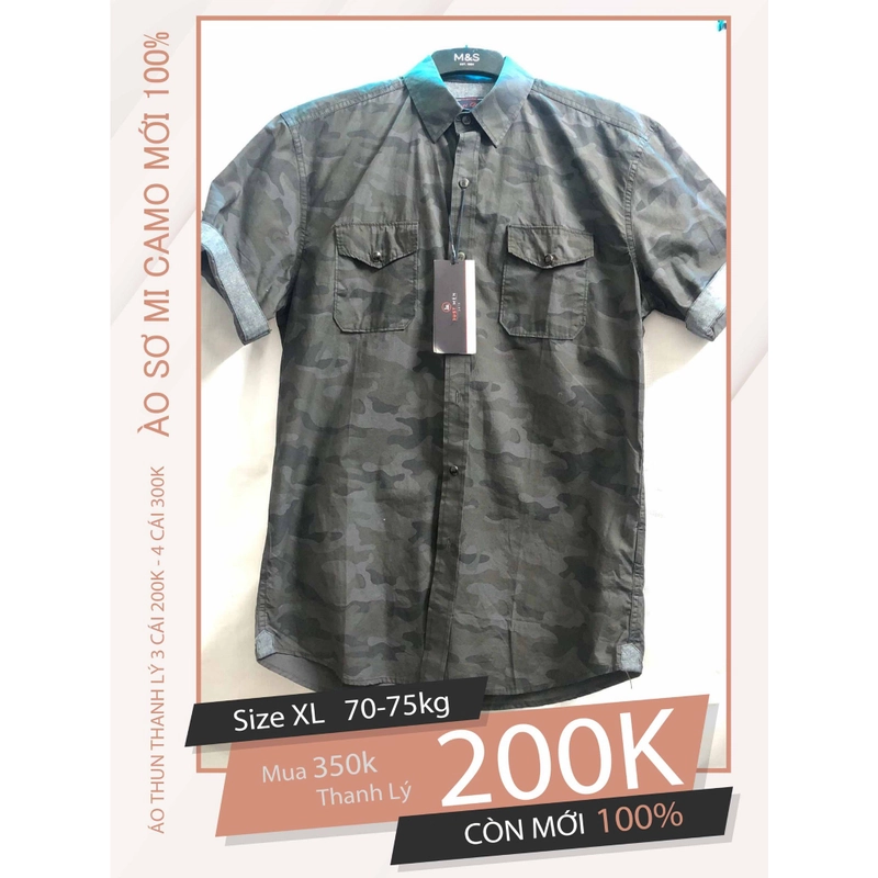 Dọn Tủ Thanh Lý Áo Thun Nam size XL 516439