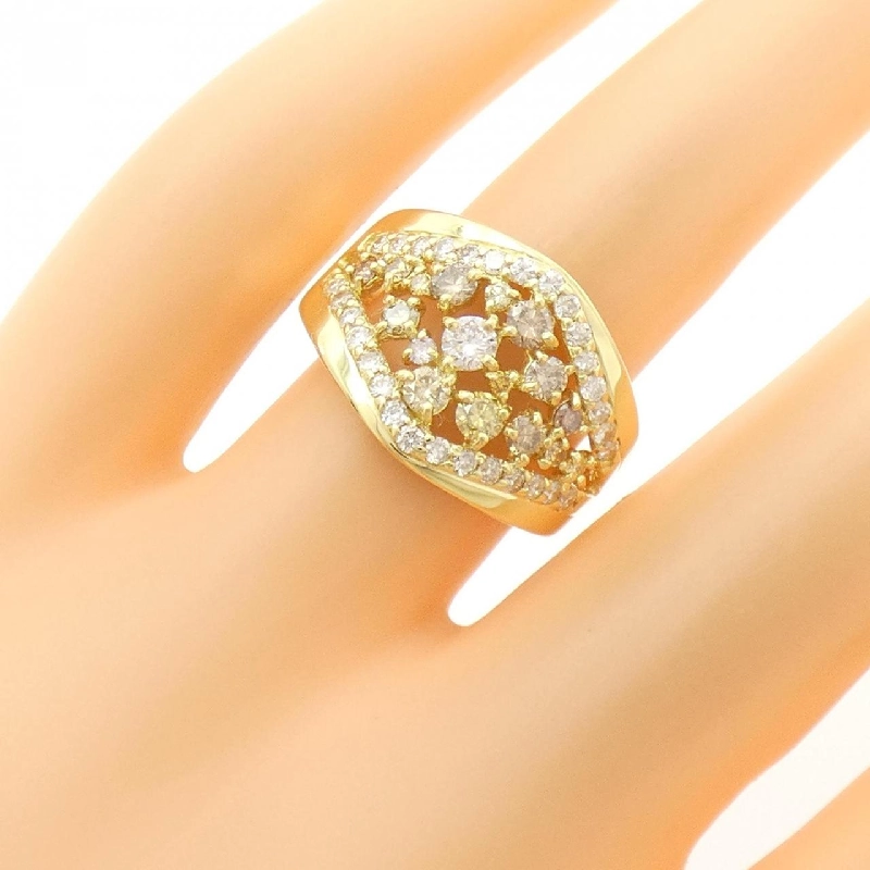 Nhẫn kim cương K18YG 1.08CT 668387