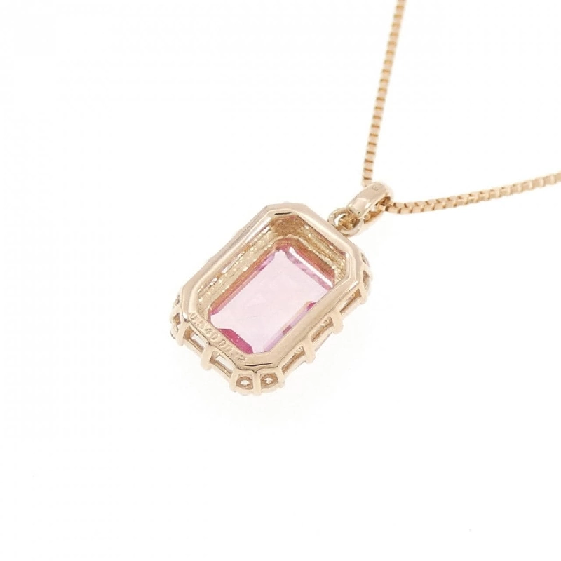 K18PG Sapphire Necklace 0.540CT - Hàng hiệu Authentic 858197