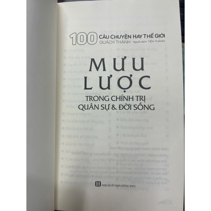 MƯU LƯỢC TRONG CHÍNH TRỊ QUÂN SỰ& ĐỜI SỐNG 541342
