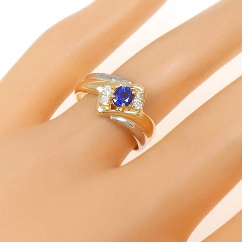 Nhẫn Sapphire K18YG/PT900 0.36CT - Hàng hiệu Chính hãng 854490