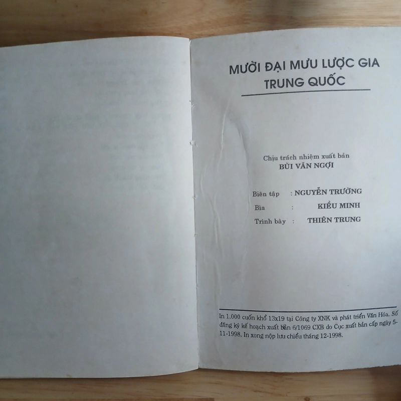 10 Đại Mưu Lược Gia Trung Quốc (Xb 1998) - Tang Du chủ biên 545610
