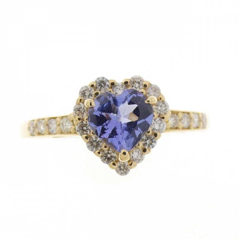 Nhẫn Tanzanite K18YG hình trái tim 0.50CT 669812