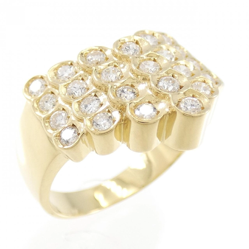 Nhẫn kim cương K18YG 0.57CT 671945