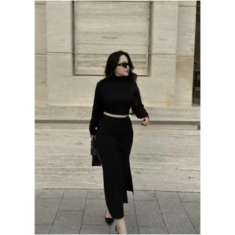 Set chân váy body BIGSIZE và áo croptop 754213