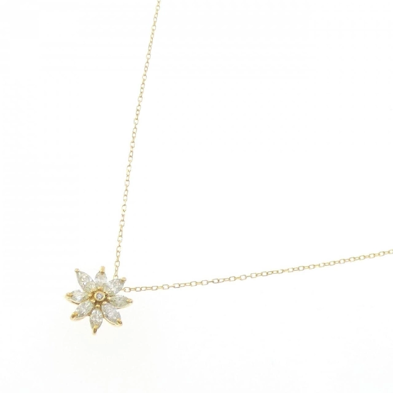 K18YG Hoa Kim Cương Dây Chuyền 0.50CT - Hàng hiệu Chính hãng 863491