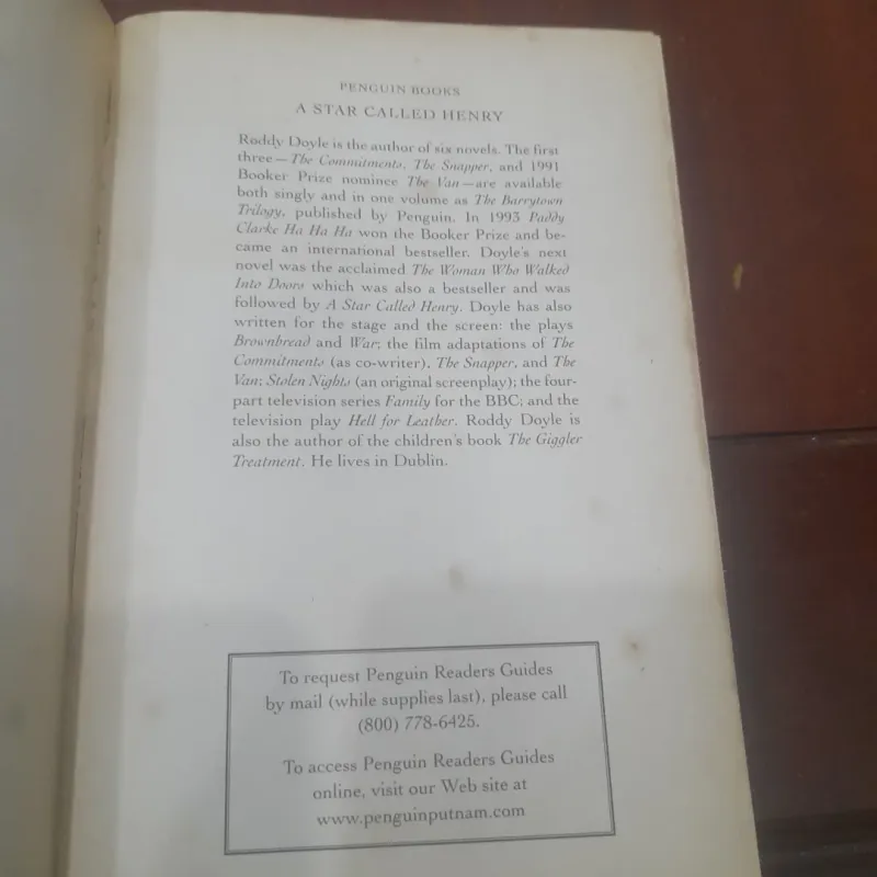 Roddy Doyle - A STAR CALLED HENRY 799558