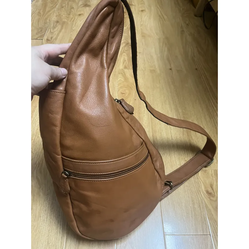 Túi nam 22*43*12 da thật đeo chéo 2hand 1006655