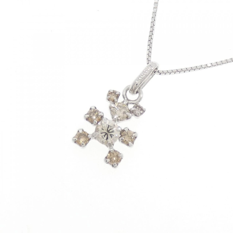 K18WG Dây chuyền kim cương - Hàng hiệu Authentic 861070