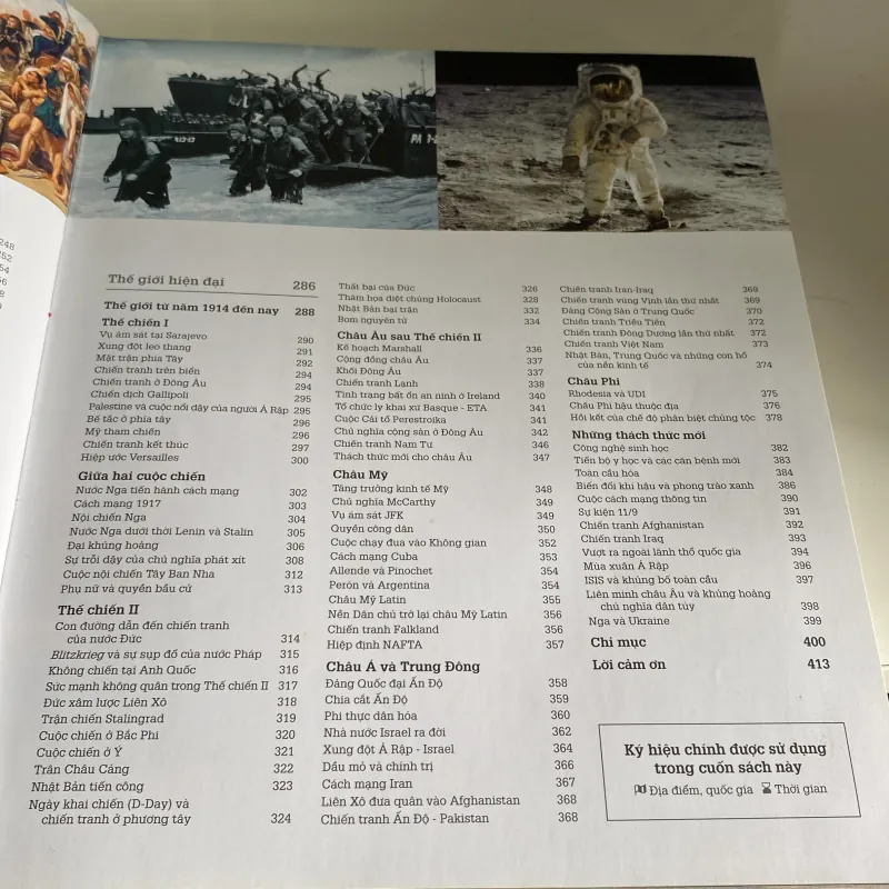 WORLD HISTORY - TỪ THẾ GIỚI CỔ ĐẠI ĐẾN THỜI ĐẠI THÔNG TIN, bản bìa cứng, sách ảnh đẹp 971195