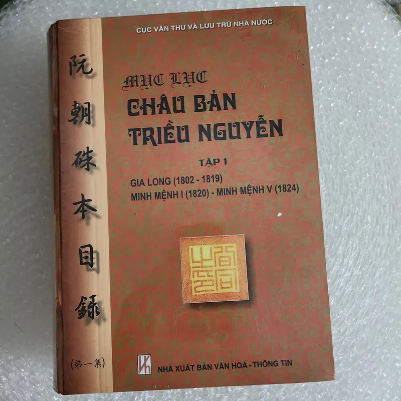 Mục lục châu bản triều Nguyễn | tập I khổ to  568810