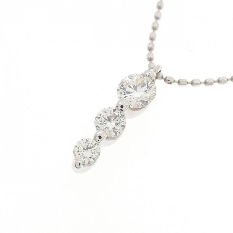 K18WG Dây chuyền kim cương ba viên 0.30CT - Hàng hiệu Chính hãng 867249