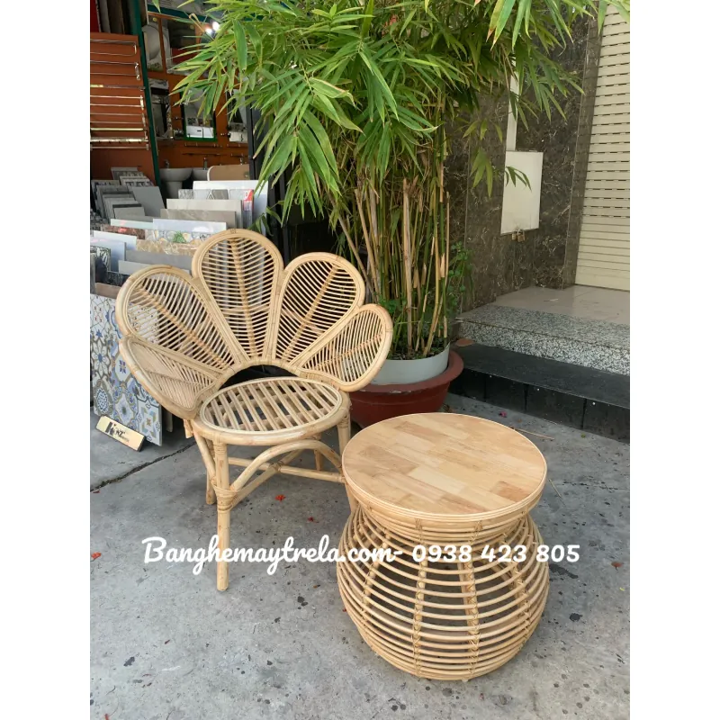 Ghế mây cánh hoa- Ghế đơn mây 595951