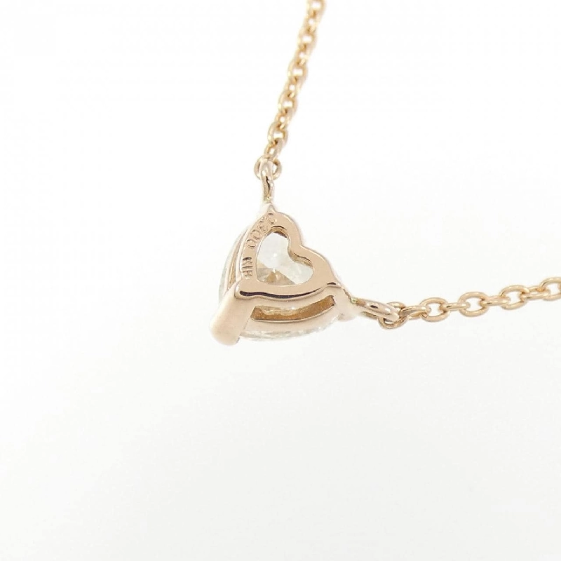 K18PG Dây chuyền kim cương 0.300CT J SI1 hình trái tim - Hàng hiệu Chính hãng 880475