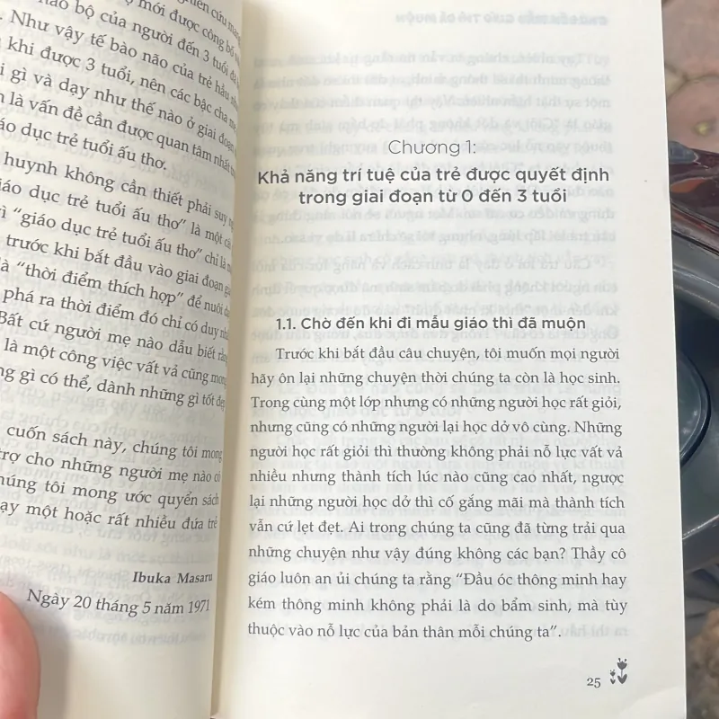 Sách nuôi dạy con : chờ đến mẫu giáo thì đã muộn - ibuka masaru - ehomebooks  1027302