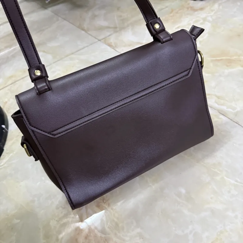 Túi Tote Kẹp nách Đeo chéo Nâu Choco KHÂU BY CQ 717752