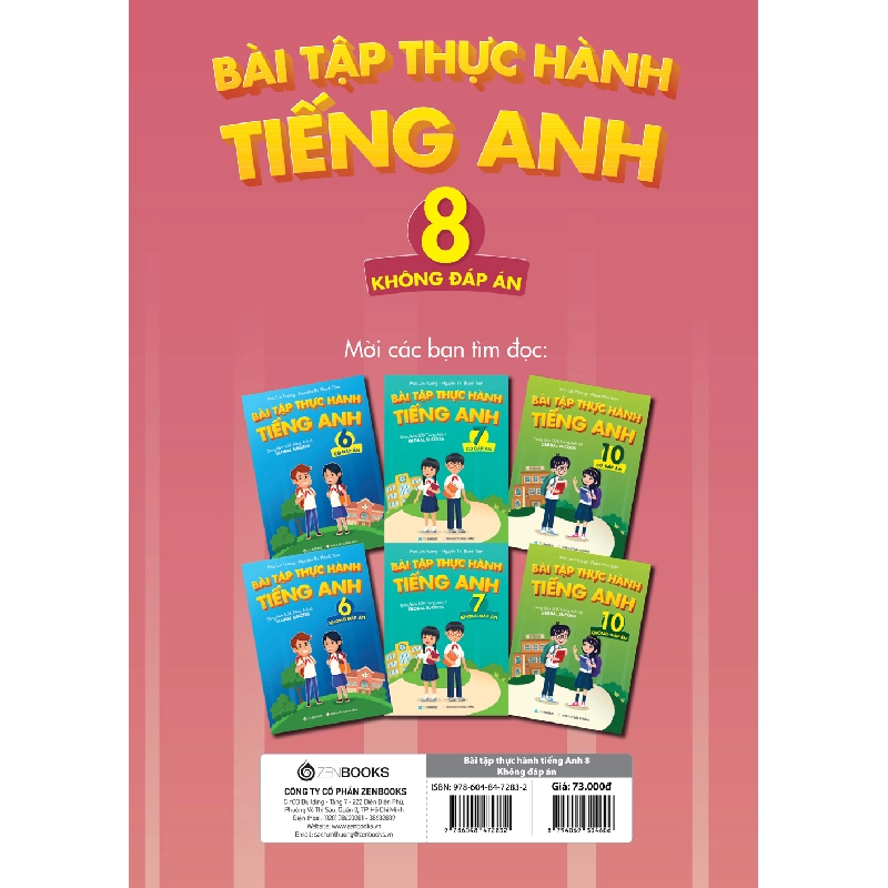 Bài Tập Thực Hành Tiếng Anh 8 (Không Đáp Án) - Dùng Kèm SGK Tiếng Anh 8 Global Success - Mai Lan Hương, Phạm Văn Luận 288788