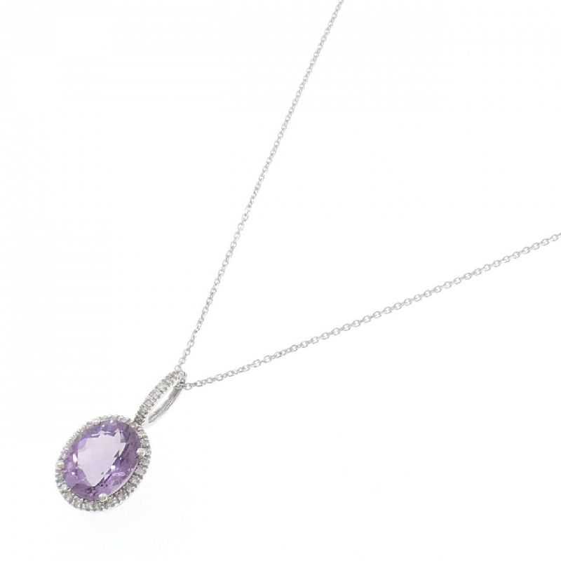 K14WG Đá Amethyst Dây Chuyền - Hàng hiệu Chính hãng 858439