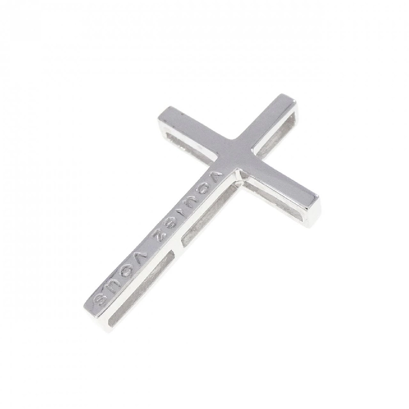 K18WG Mặt dây chuyền hình chữ thập - Hàng hiệu Chính hãng 862768