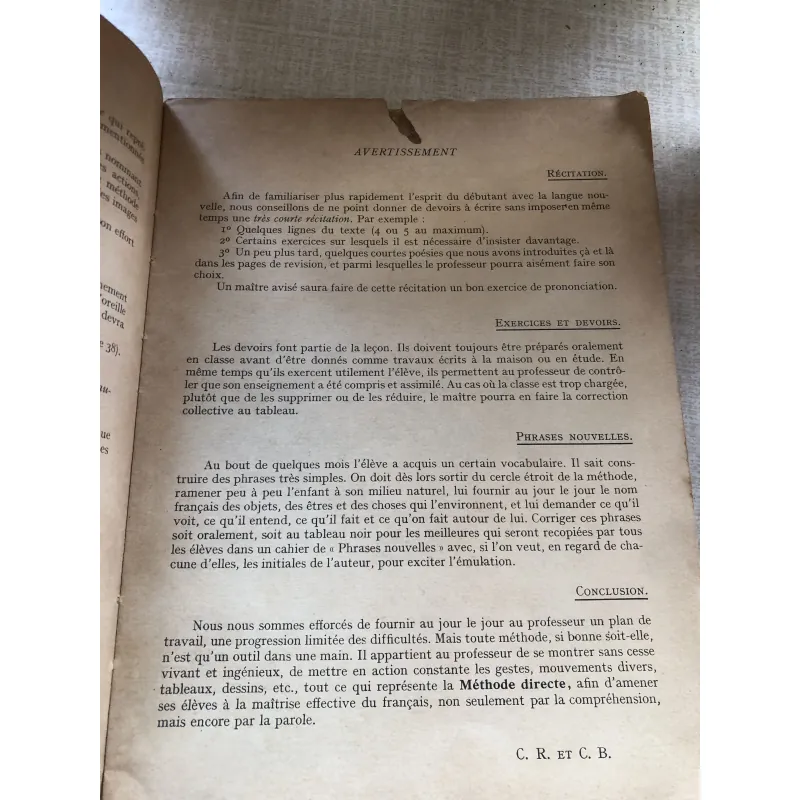 Francais par la méthode directe 785771