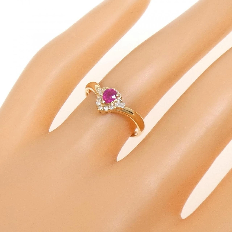 Nhẫn Ruby K18YG 0.20CT - Hàng hiệu Chính hãng 854601