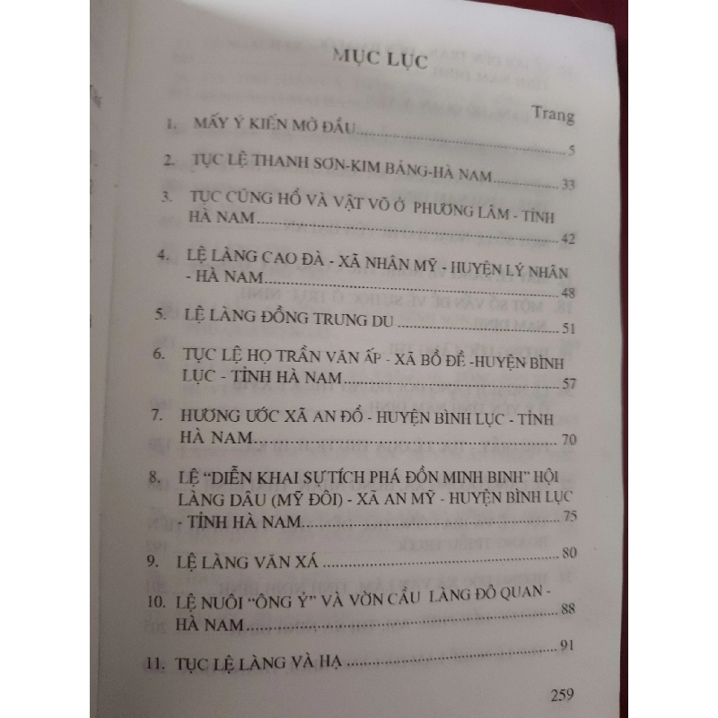 Lệ làng Việt Nam - Hồ Đức Thọ - Xb 1999 - 261 trang LỊCH SỬ - CHÍNH TRỊ - TRIẾT HỌC ANTQ2809 920722
