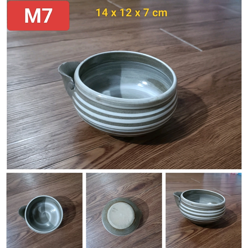 Chén đĩa gốm Nhật các loại [Men mộc] [Chén đĩa đựng cơm, canh, nước t 470782