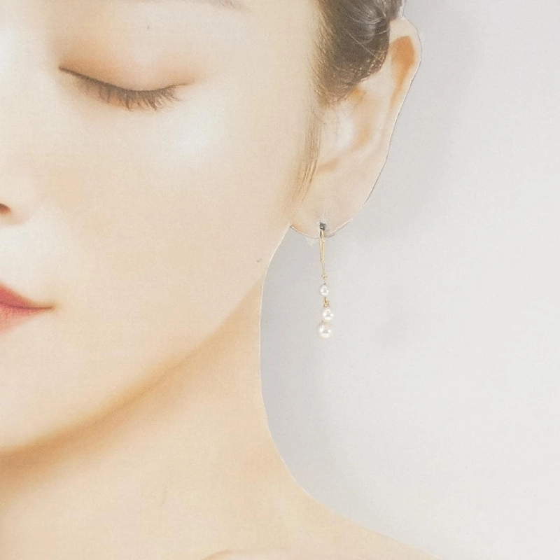 K18YG Bông tai ngọc trai Akoya - Hàng hiệu Authentic 868162