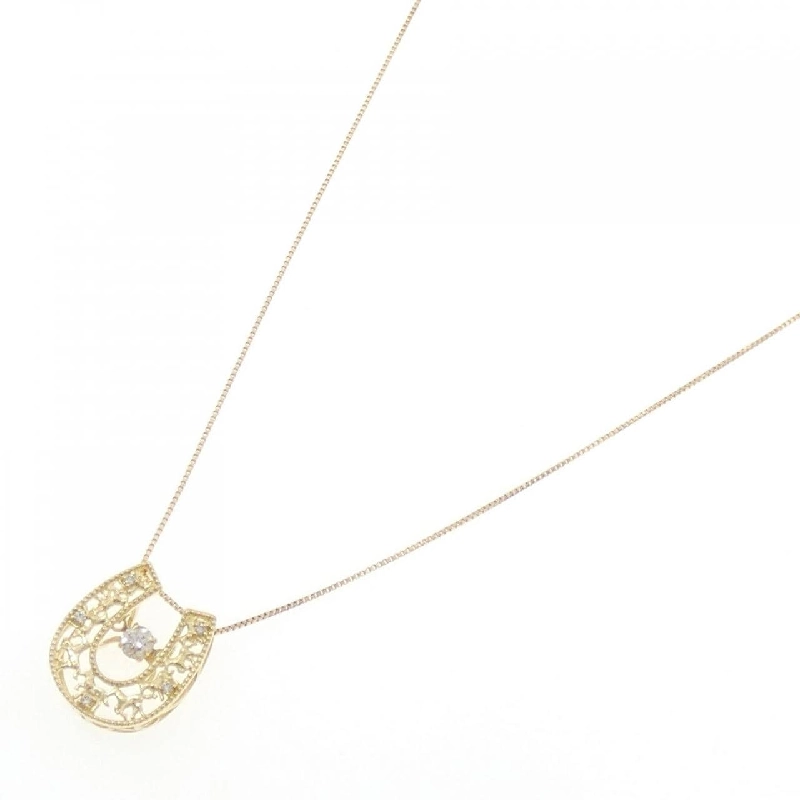 K18YG Dây chuyền kim cương 0.10CT - Hàng hiệu Chính hãng 856431