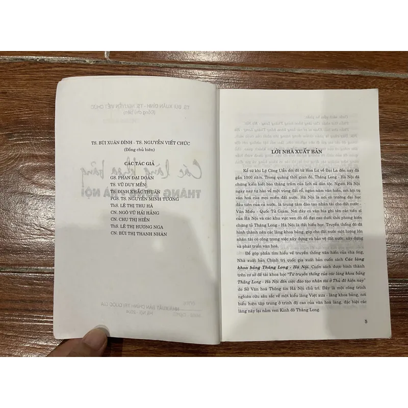 Các Làng Khoa Bảng Thăng Long Hà Nội - Bùi Xuân Đính & Nguyễn Viết Chức (đồng chủ biên) k3 607517