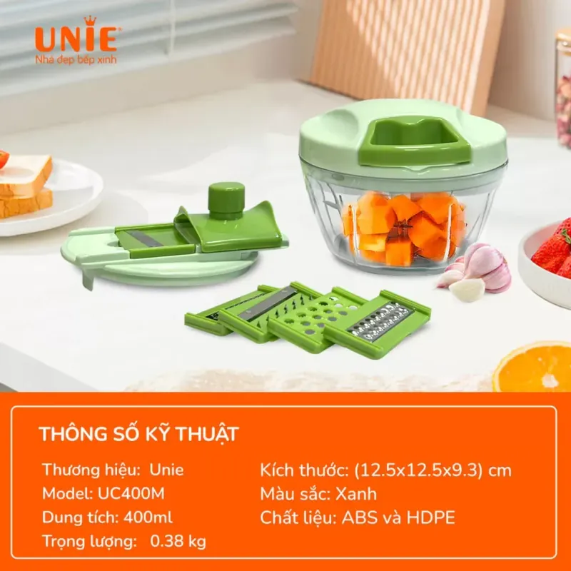 UNIE UC400M – Bộ dụng cụ sơ chế thực phẩm 8in1 tiện lợi 782017