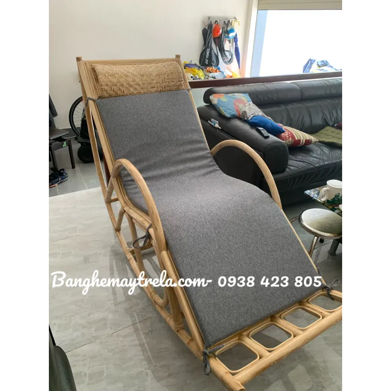 Ghế thư giãn bập bênh 100% mây tự nhiên 718233