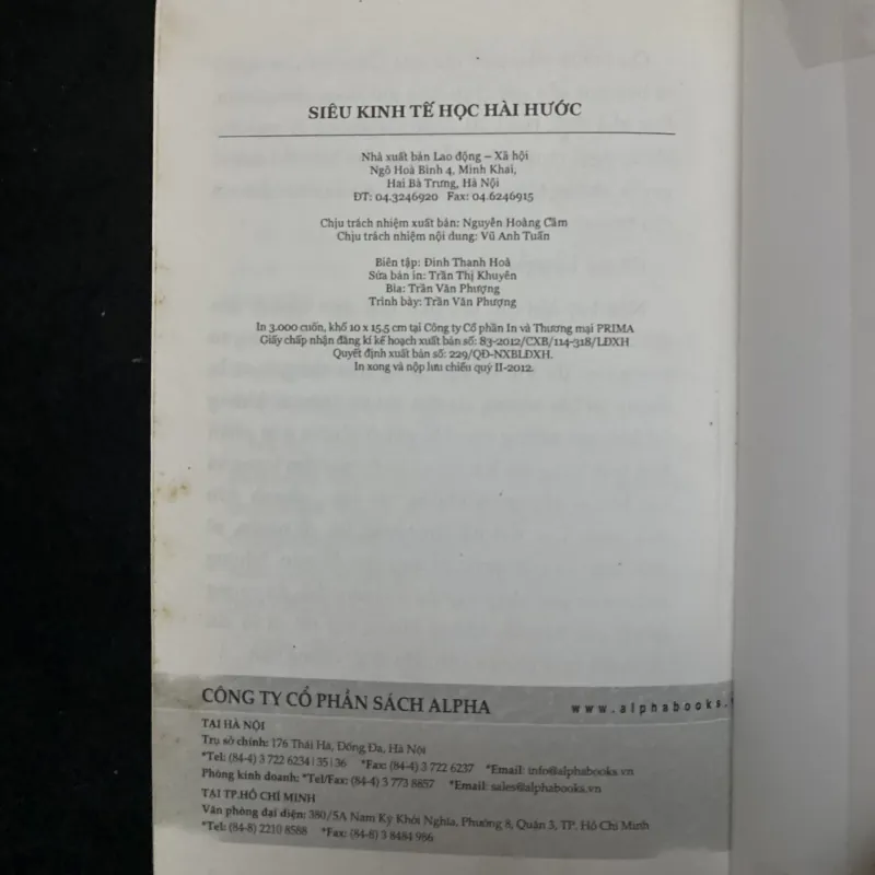 Siêu Kinh Tế Học Hài Hước (Bản Bỏ Túi) 1029100