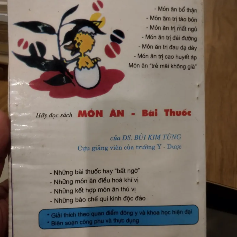 sách "Món ăn Bài thuốc" của Dược sĩ Bùi Kim Tùng.
Tác giả: Dược sĩ Bùi Kim Tùng 929507